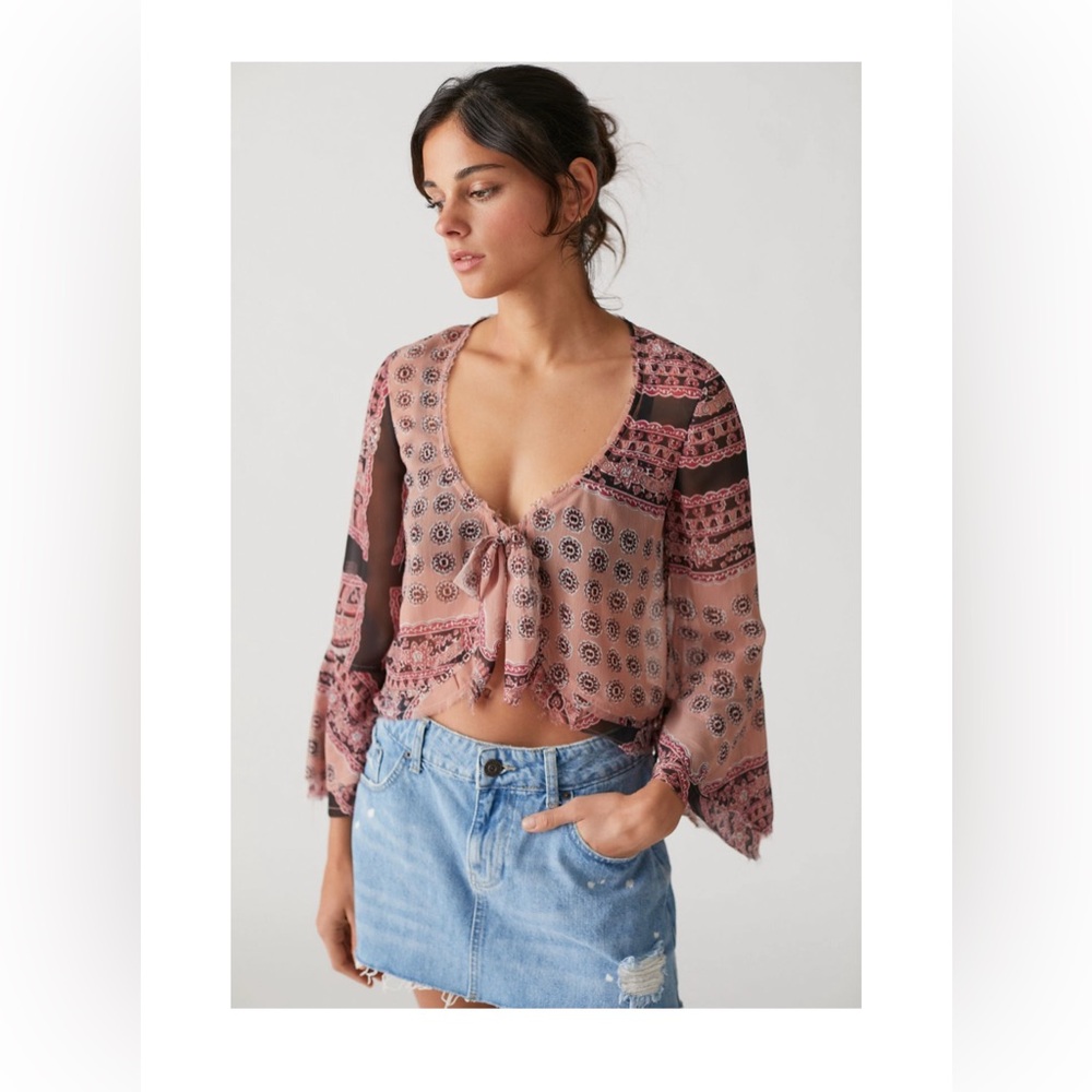 urban outfitters tie top °❀⋆.ೃ࿔*:･